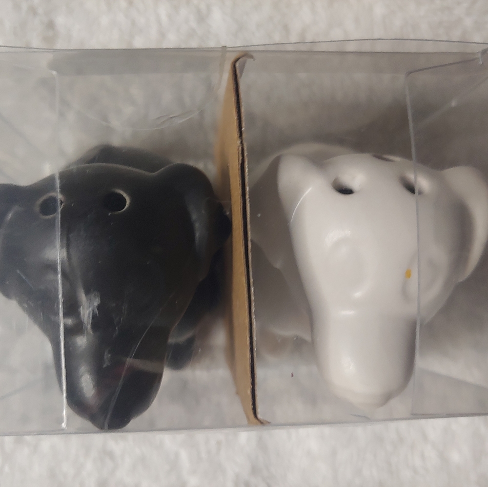 Salt & Pepper Set "Refined Rustic" Dogs - Picture 2 of 6